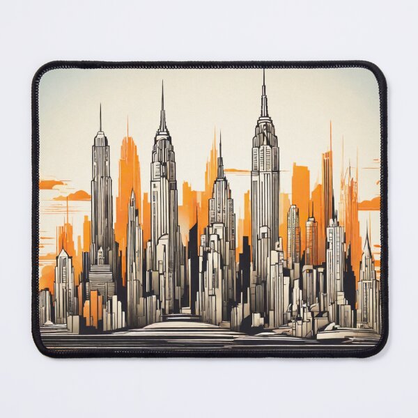 Item preview, Retro-Futuristic Skylines of Tomorrow designed and sold by drawbey.