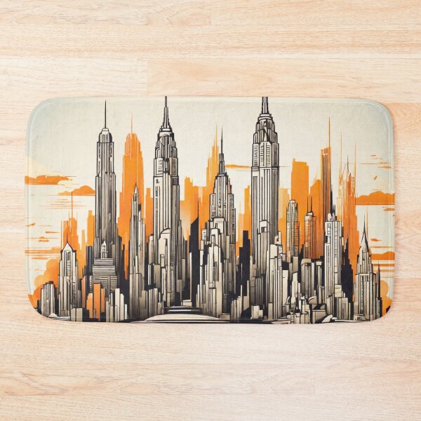 Item preview, Retro-Futuristic Skylines of Tomorrow designed and sold by drawbey.