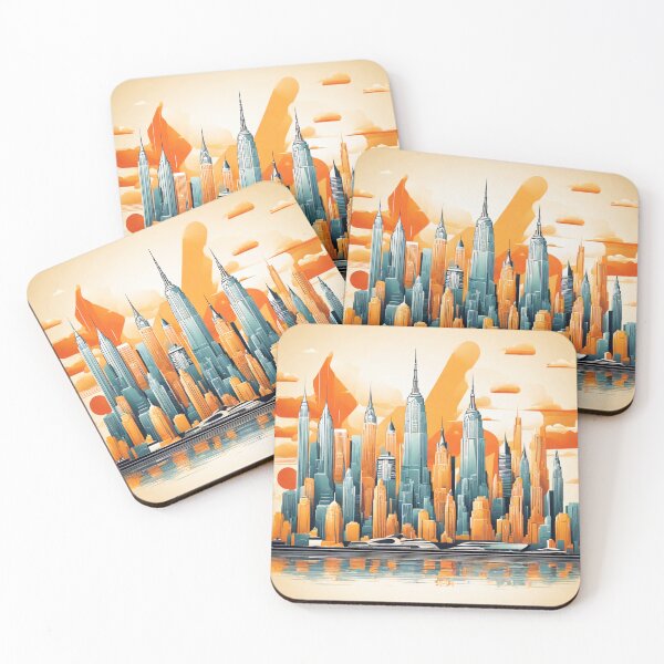 Item preview, Retro-Futuristic Skylines of Tomorrow designed and sold by drawbey.