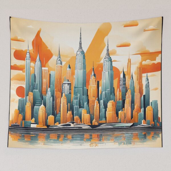 Item preview, Retro-Futuristic Skylines of Tomorrow designed and sold by drawbey.