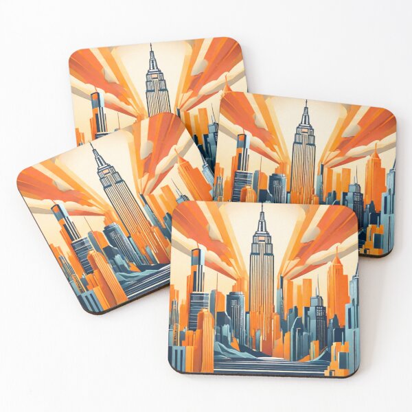 Item preview, Retro-Futuristic Skylines of Tomorrow designed and sold by drawbey.