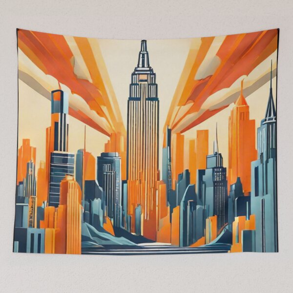 Item preview, Retro-Futuristic Skylines of Tomorrow designed and sold by drawbey.