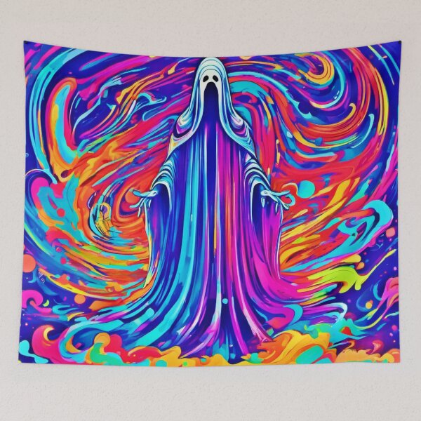 Item preview, Haunted Halloween Ghost Artwork designed and sold by Health And Fitness Posts e-Store.