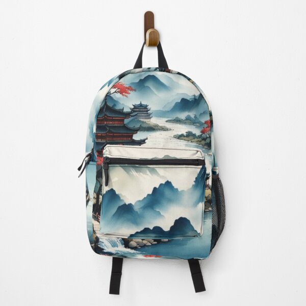 Item preview, Chinese mountain village with river designed and sold by JackFreestone.