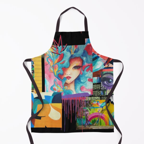 Item preview, Abstract Graffiti Art Collage - Modern Colorful Poster Gift designed and sold by InkyGenies.