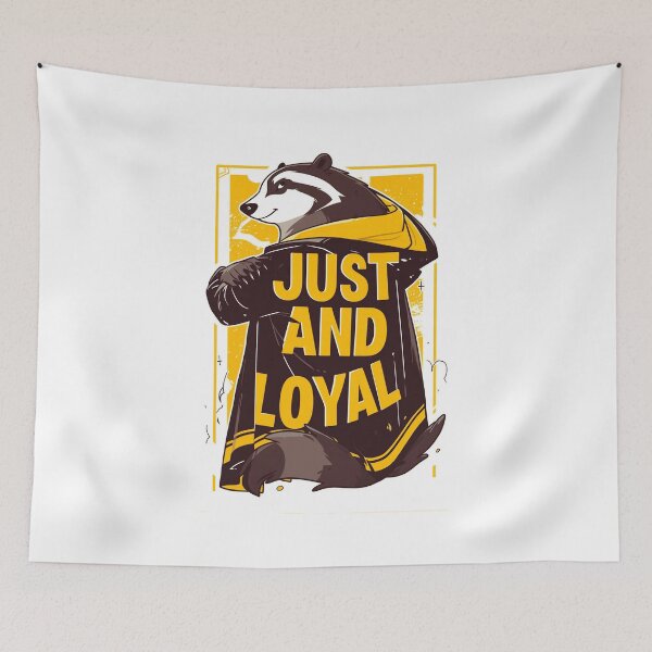 Item preview, Just and Loyal - Wizard Badger - Fantasy designed and sold by Fenay Designs.