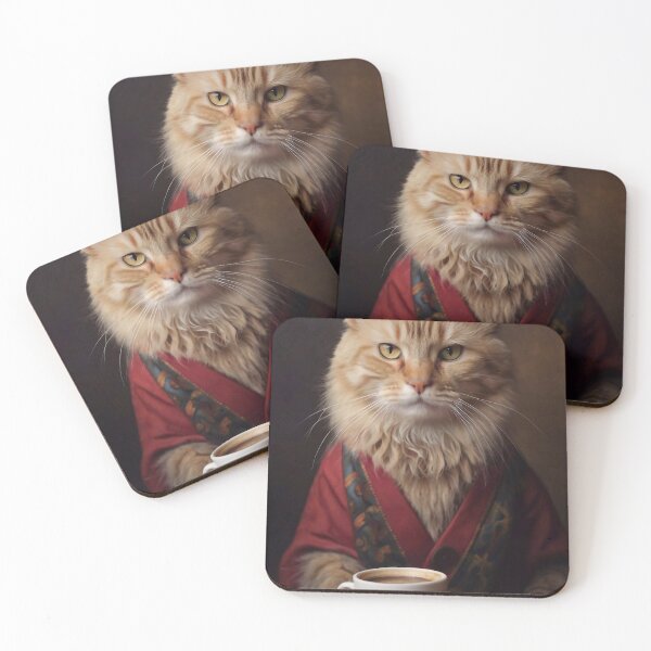 Item preview, Cat with coffee designed and sold by M-Y-A-R-T-.