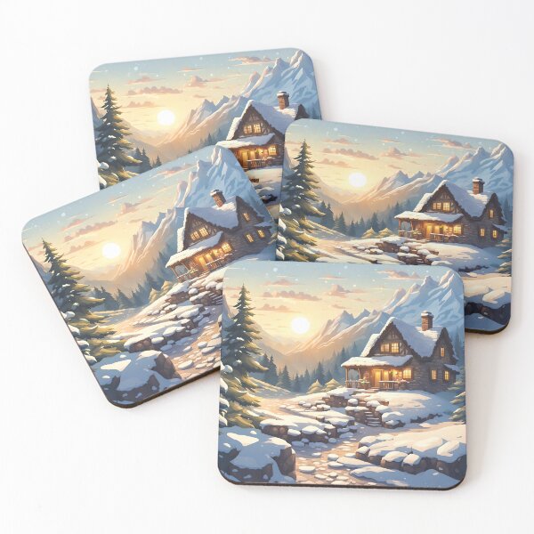 Item preview, Cozy Winter Cabin designed and sold by VeiledVision.