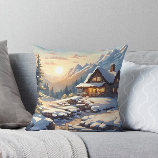 Item preview, Cozy Winter Cabin designed and sold by VeiledVision.