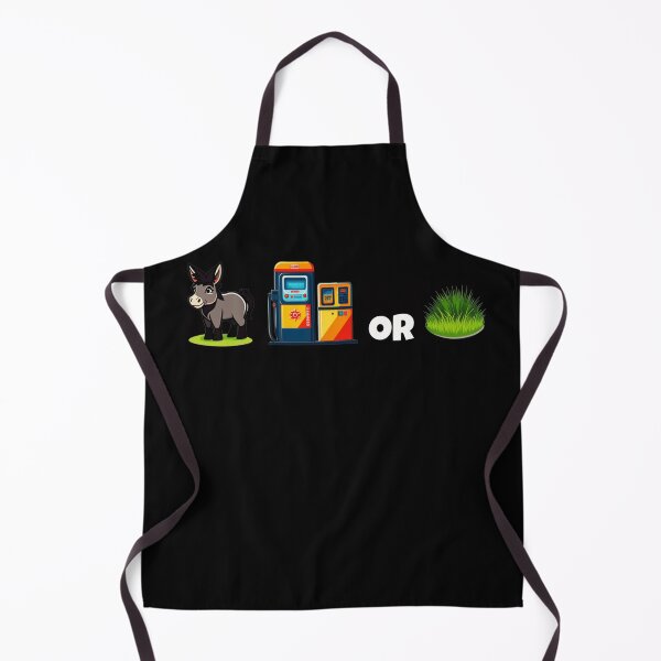 Item preview, A donkey next to a gas pump designed and sold by Roxburylane.