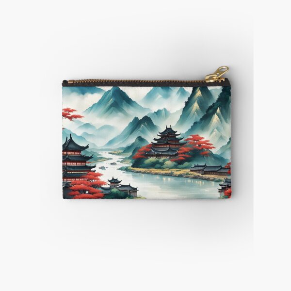 Item preview, China mountain village with river designed and sold by JackFreestone.