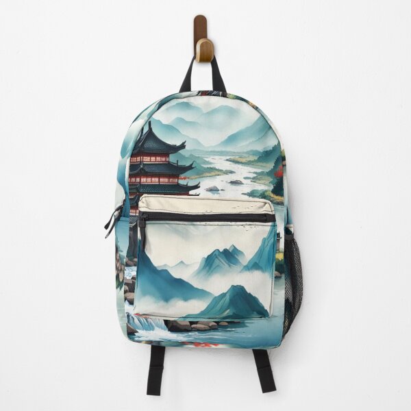Item preview, China mountain village with river designed and sold by JackFreestone.
