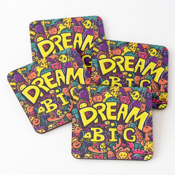 Item preview, Animalistic doodle with text - Dream Big designed and sold by KucheriavaArt.