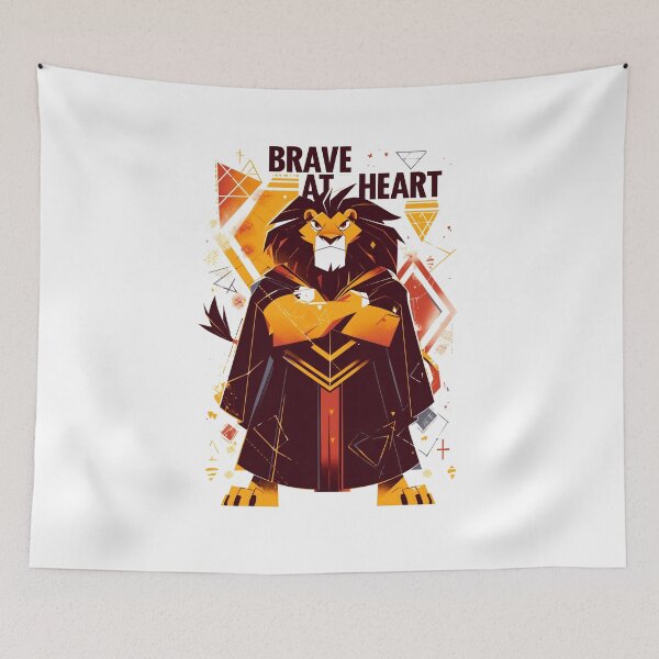 Item preview, Brave at Heart - Wizard Lion - Fantasy designed and sold by Fenay Designs.