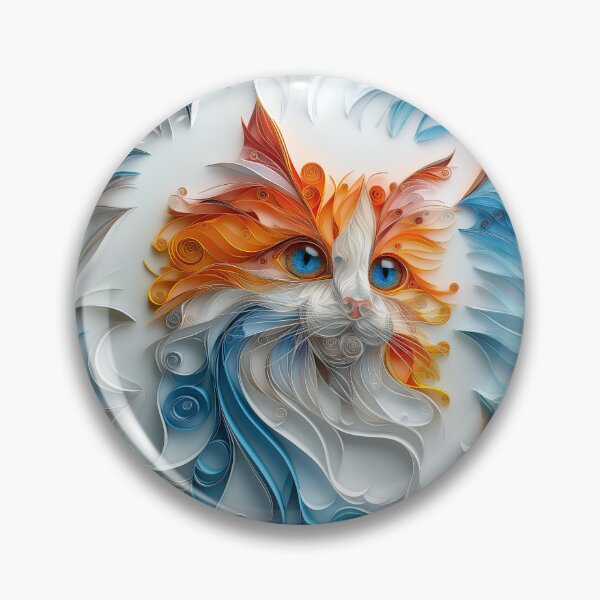 Item preview, Vivacious Vortex: A Quilled Feline Fantasy designed and sold by palmyst.