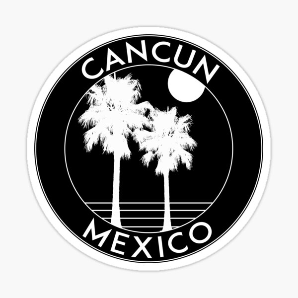 DRINKS WELL WITH OTHERS CANCUN MEXICO Decal Sticker