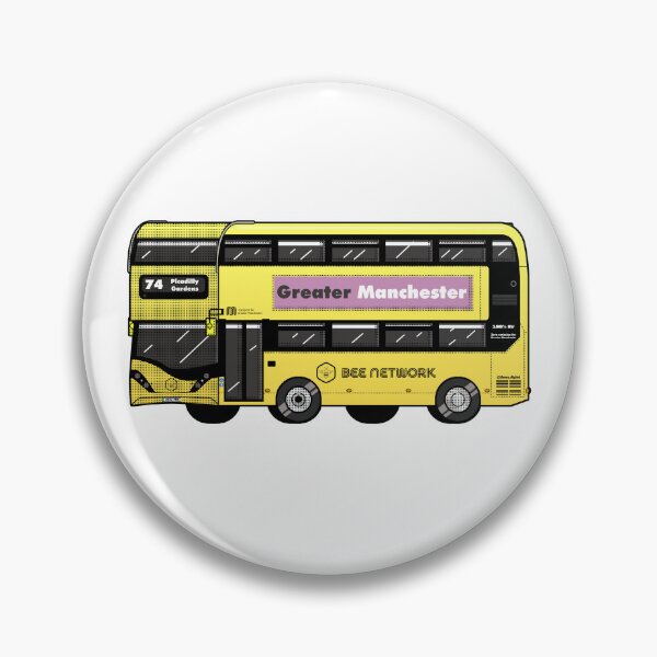 Item preview, Transport for Greater Manchester, Bee Network yellow bus designed and sold by jimmy-digital.