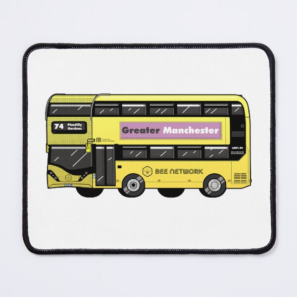 Item preview, Transport for Greater Manchester, Bee Network yellow bus designed and sold by jimmy-digital.
