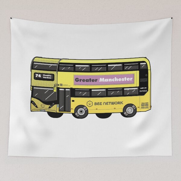 Item preview, Transport for Greater Manchester, Bee Network yellow bus designed and sold by jimmy-digital.