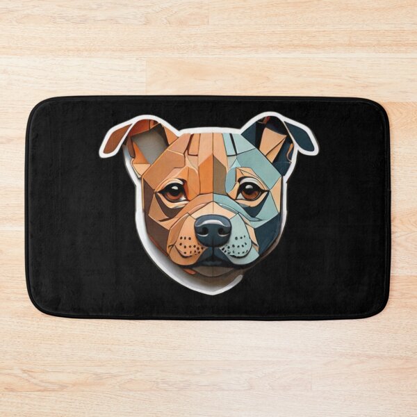 Item preview, Geometric Canine: Minimalist Paper-Cut Staffordshire designed and sold by products4urduke.
