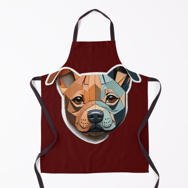 Item preview, Geometric Canine: Minimalist Paper-Cut Staffordshire designed and sold by products4urduke.