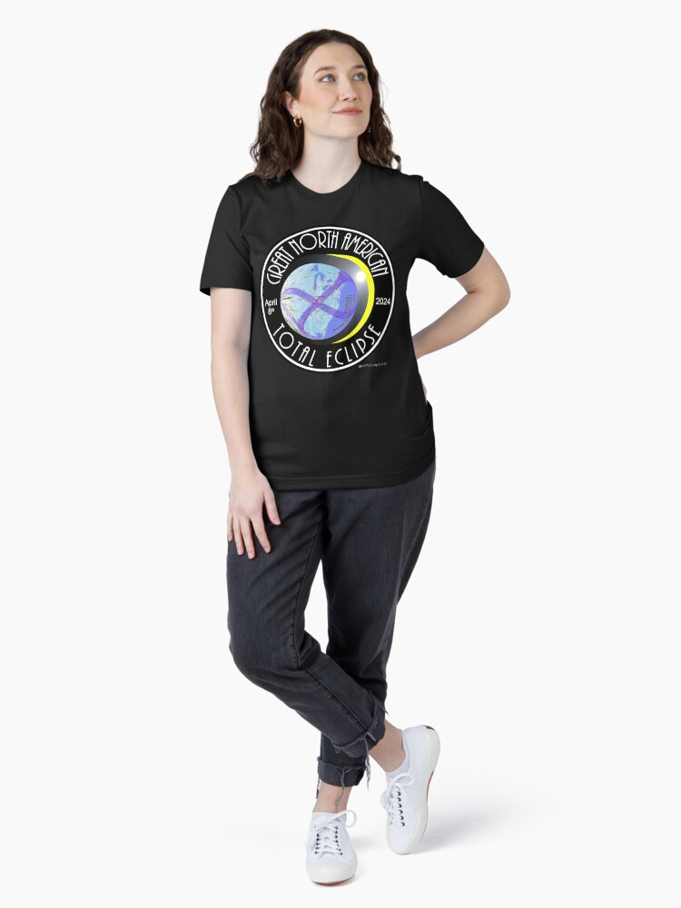 Thumbnail 4 of 7, Essential T-Shirt, Great North American Total Eclipse designed and sold by EyeMagined.