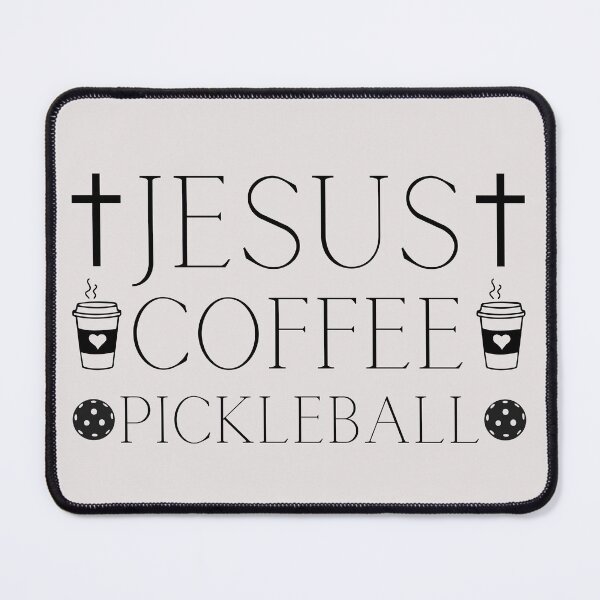 Item preview, Jesus Coffee Pickleball Funny Gifts Religious Humor Christian Love designed and sold by ManiaGrania.