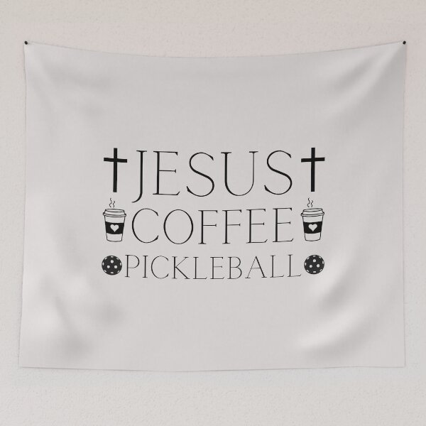 Item preview, Jesus Coffee Pickleball Funny Gifts Religious Humor Christian Love designed and sold by ManiaGrania.