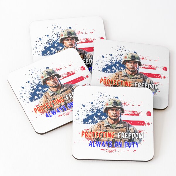 Item preview, Protecting Freedom, Always on Duty Patriotic T-shirt designed and sold by Jim Stephens.