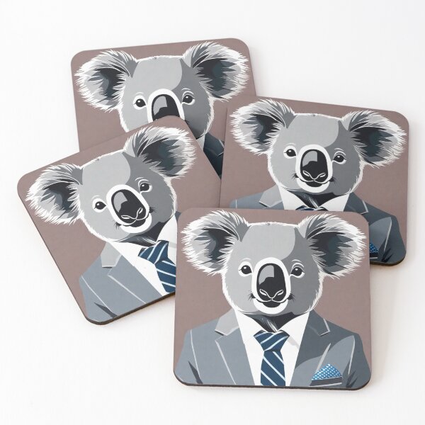 Item preview, Mr koala Bear Animal in Suits Fun Art Zoo Pals Animal Cutest T-Shirts designed and sold by sportsimpact.