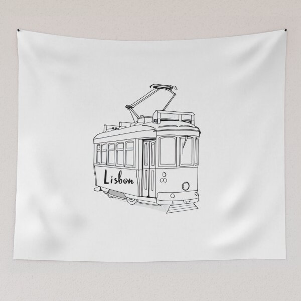 Item preview, Lisbon Vintage Tram Illustration designed and sold by YegMark.