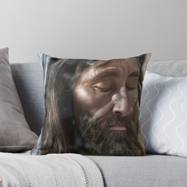 Item preview, Illuminated Holy Contemplation: A Nighttime Jesus Portrait designed and sold by ShroudFaceAI.