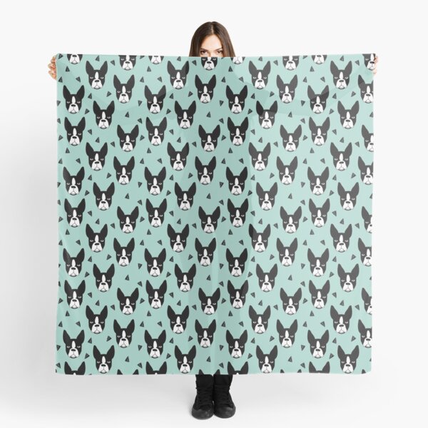 Boston Terrier - Mint Scarf