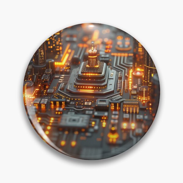 Item preview, Neon Circuit Cityscape designed and sold by palmyst.