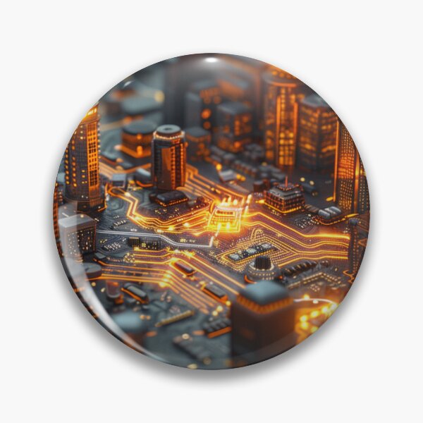 Item preview, Luminous Electronic Metropolis designed and sold by palmyst.