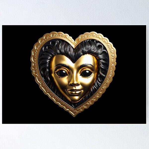Item preview, Golden face designed and sold by MPDesign84.
