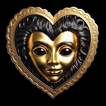 Artwork thumbnail, Golden face by MPDesign84