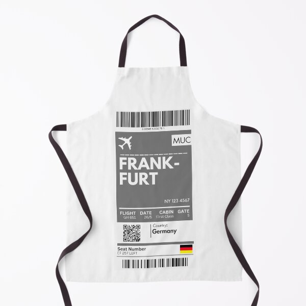 Artikelvorschau, Frankfurt Flugzeug Bordkarte entworfen und verkauft von RoamInk.