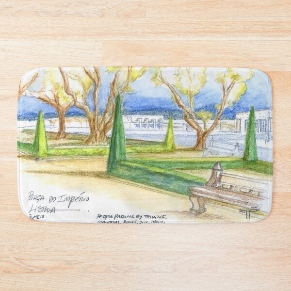 Item preview, praça do império. lisboa. sketch designed and sold by Tereza Pilar  Art.
