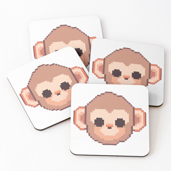 Item preview, Monkey pixel art - Retro vibe designed and sold by octoboobs.