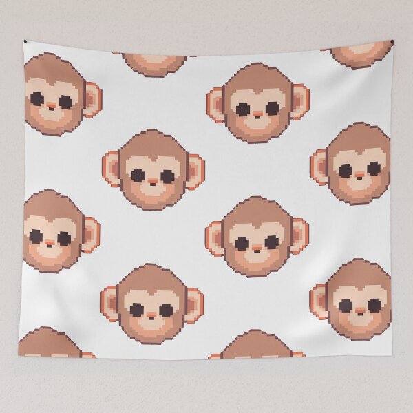 Item preview, Monkey pixel art - Retro vibe designed and sold by octoboobs.