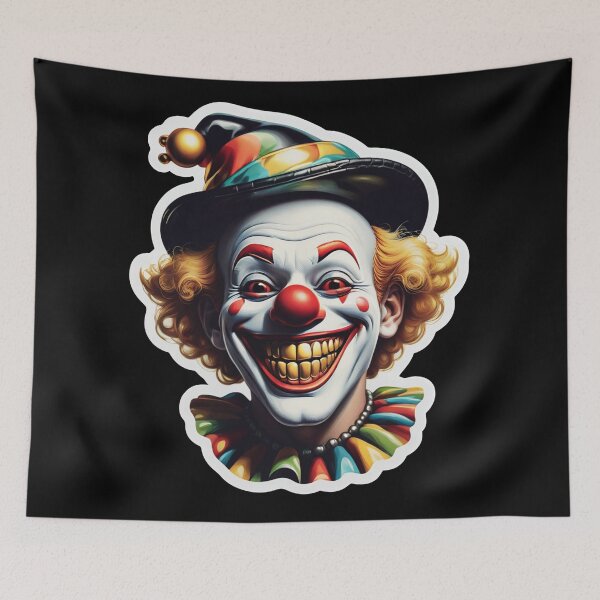 Item preview, Smiling clown sticker designed and sold by MPDesign84.