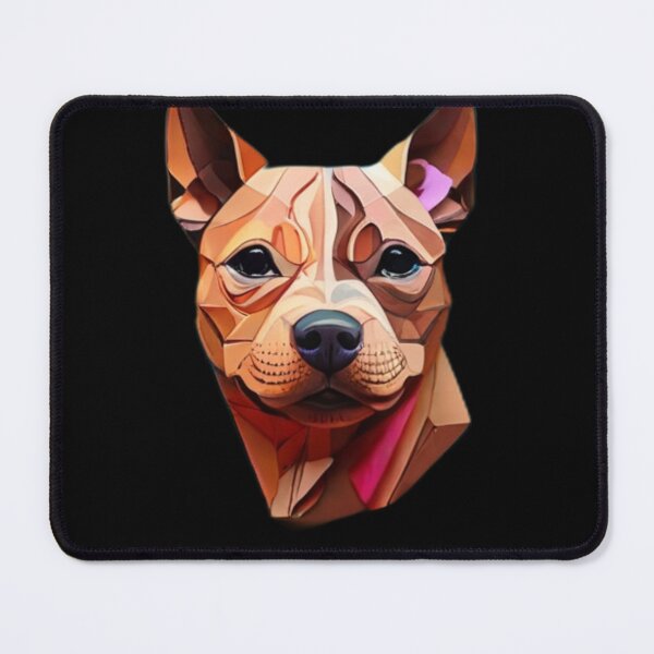 Item preview, Geometric Canine: Minimalist Paper-Cut Staffordshire designed and sold by products4urduke.