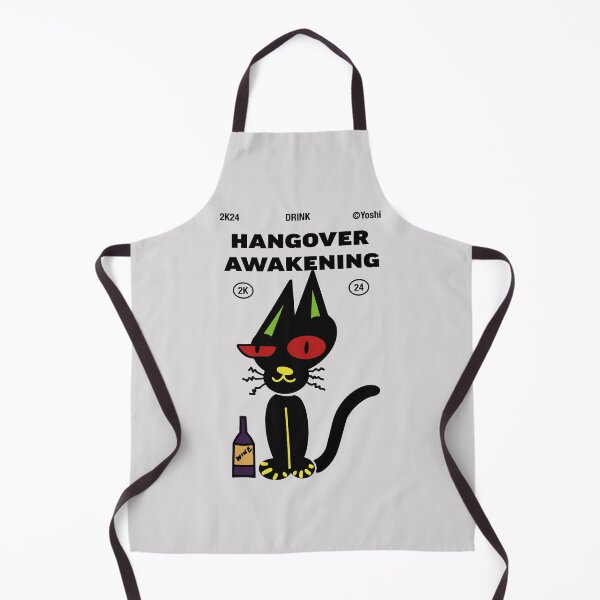 Item preview, Drunk cat, hangover awakening designed and sold by YoshiArtDesign.