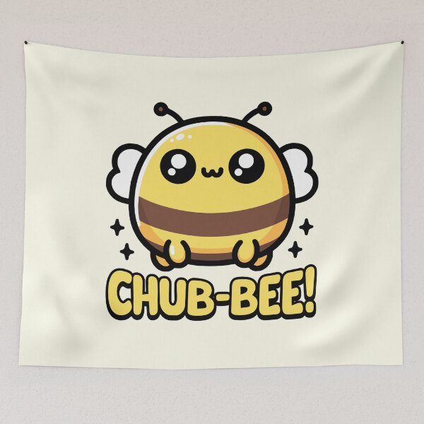 Item preview, Chub-Bee! Cute Chubby Bee Pun designed and sold by PMCreative.