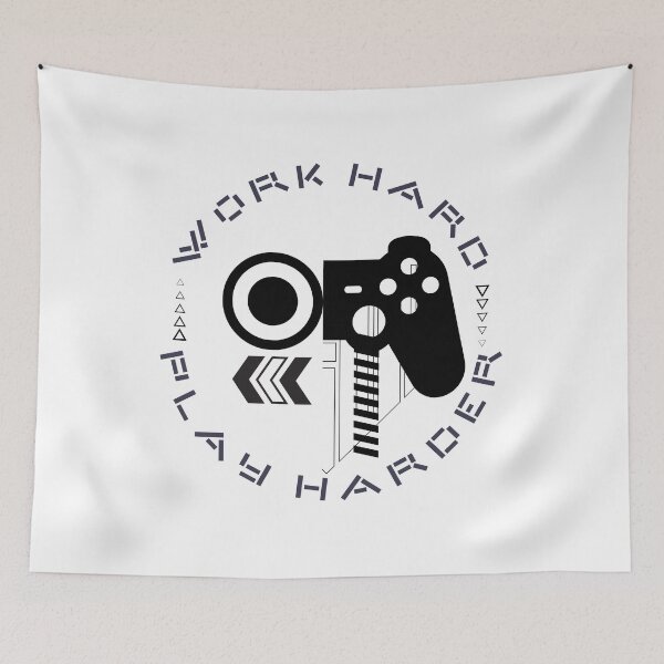 Item preview, Work Hard Play Hard designed and sold by Zentee-s.