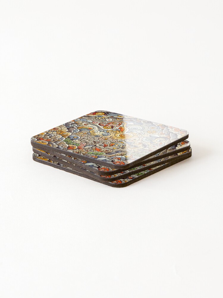 Thumbnail 4 of 5, Coasters (Set of 4), Colorful Design in Color designed and sold by DesignAFind.