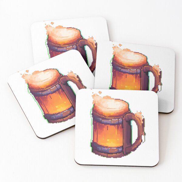 Item preview, Beer Mug (3) -Retro pixel art designed and sold by octoboobs.
