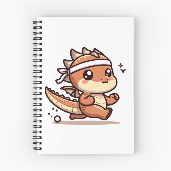 Item preview, Kawaii Coy Dragon: Wearing A Sweatband designed and sold by CanvasCutie.