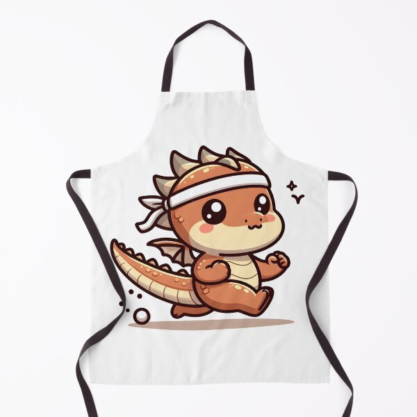 Item preview, Kawaii Coy Dragon: Wearing A Sweatband designed and sold by CanvasCutie.